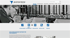 Desktop Screenshot of biotektron.ch